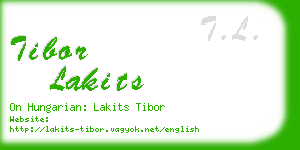 tibor lakits business card